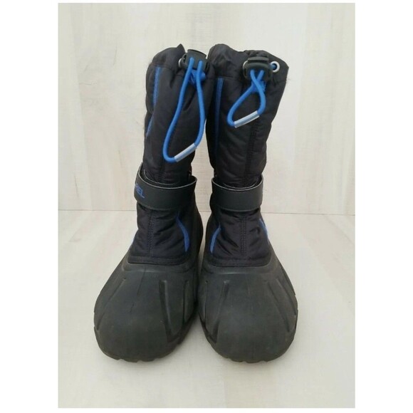 Men's Sorel 1638081010  Black/Blue Snow Boots Size 6 - Picture 2 of 7